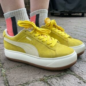 Puma Mayu UP Women’s Platform Sneakers - US 8.5 - Yellow